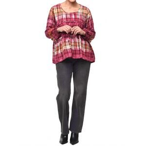 NEW TULIP CLOTHING noelle top in clydebank flannel